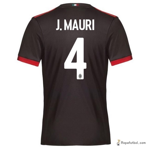 Camiseta AC Milan Replica Tercera Ropa J.Mauri 2017/18